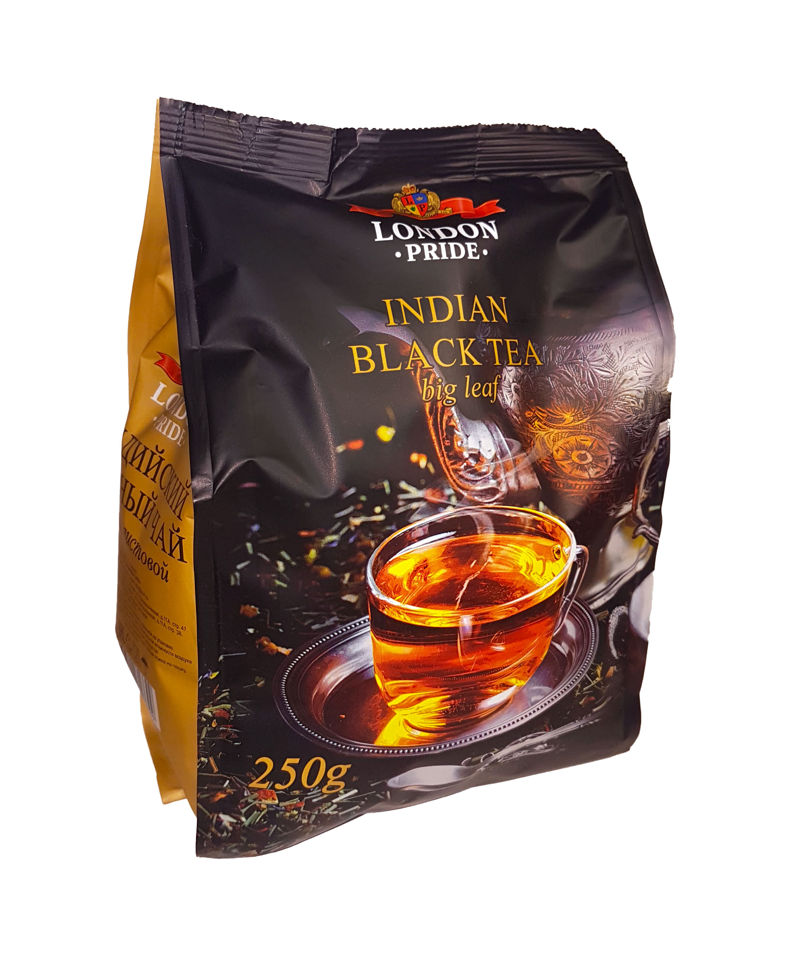 Чай London Pride Индийский Черный листовой, 250гр, мягкая упаковка