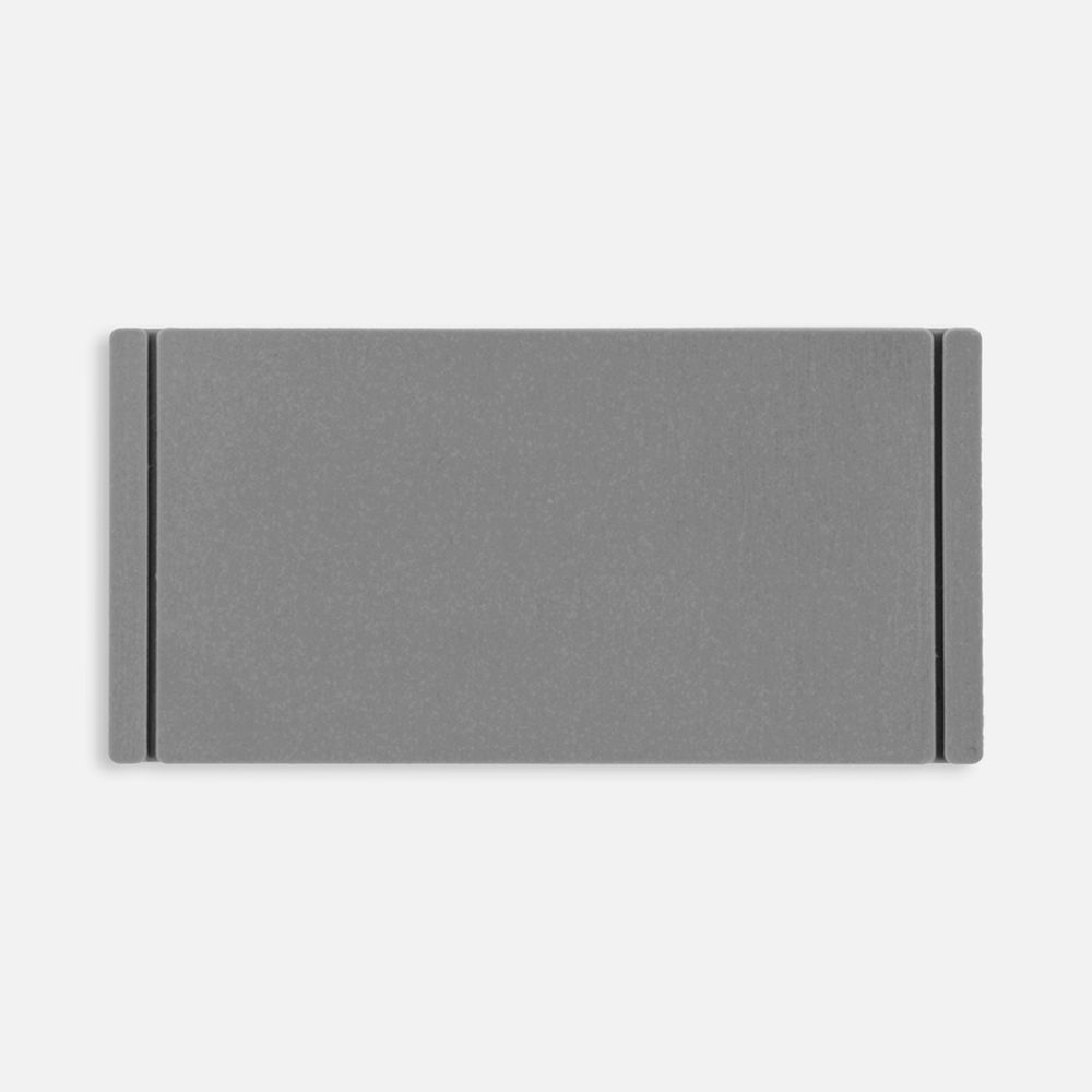 Лейбл из ПВХ Dzeta, XS, серый