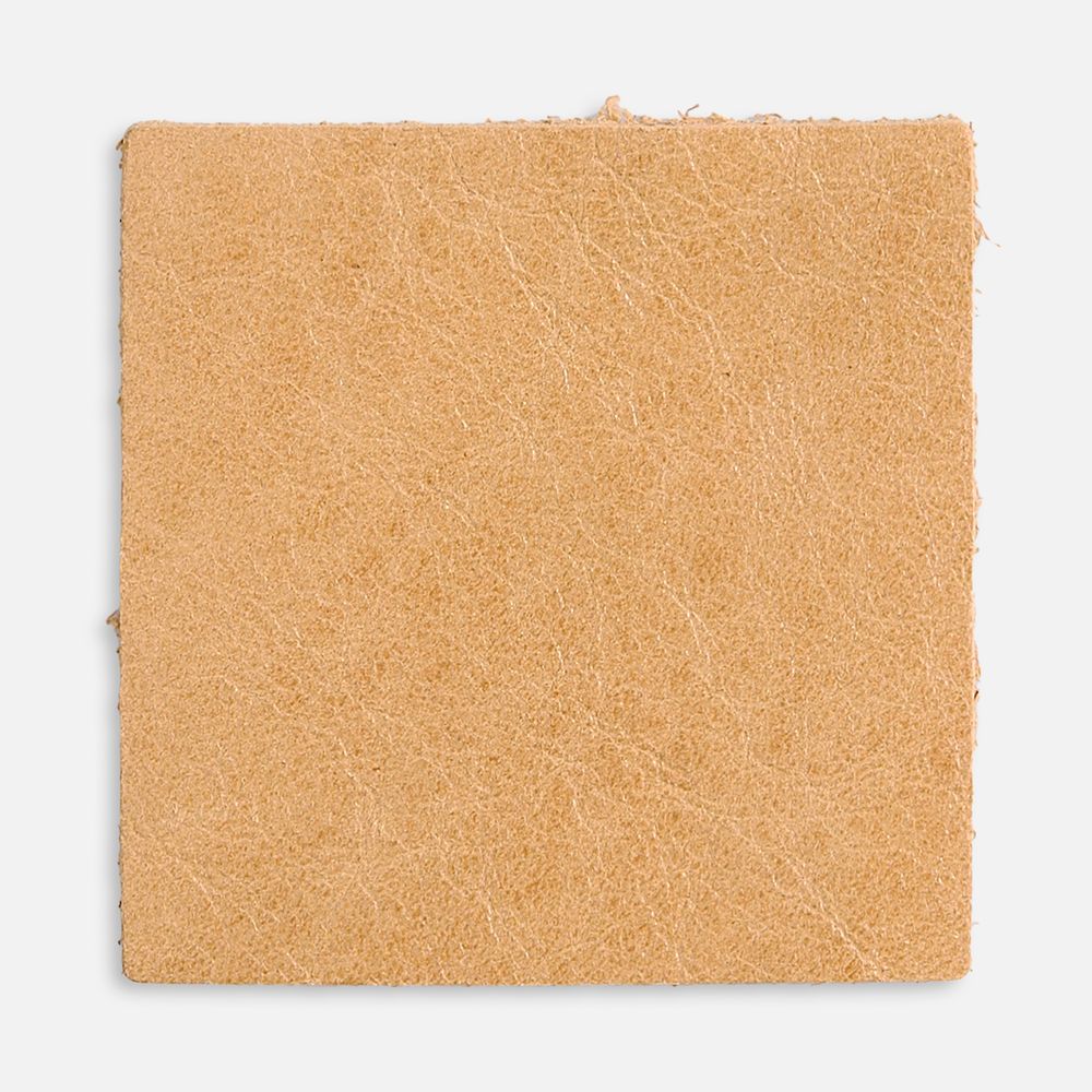 Лейбл кожаный Pasek, L, бежевый