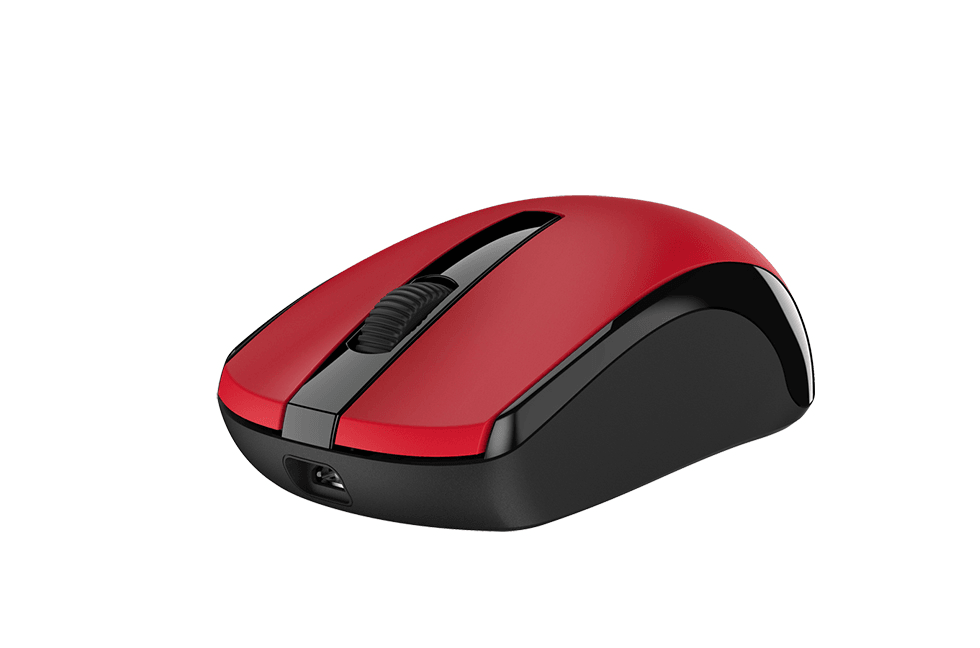 Мышь беспроводная Genius ECO-8100 красная (Red), 2.4GHz, BlueEye 800-1600 dpi, аккумулятор NiMH new package