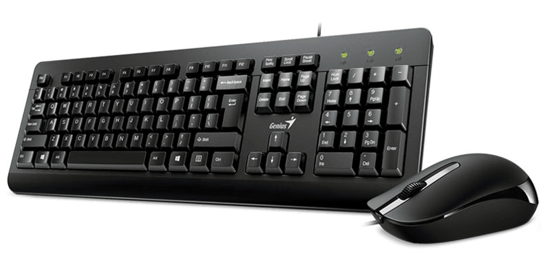 Комплект клавиатура + мышь Genius KM-160 Only Laser, Black, USB, Wired KB+Mouse Combo (KB-115 + DX-160)