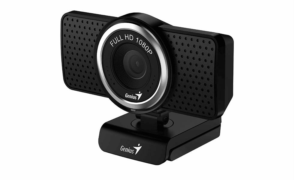 Веб-камера Genius ECam 8000 черная (Black) new package, 1080p Full HD, Mic, 360°, универсальное мониторное крепление, гнездо для штатива