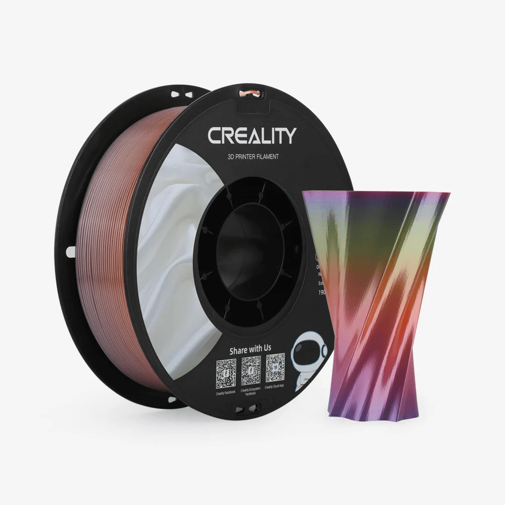 Катушка CR-Silk Rainbow пластика Creality 1,75 мм 1кг для 3D принтеров, цвет: радужный