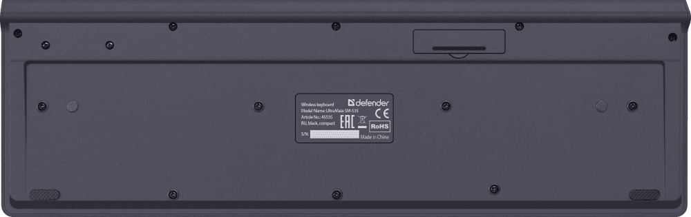 Беспроводная клавиатура Defender 45535 UltraMate SM-535 RU,черный,мультимедиа