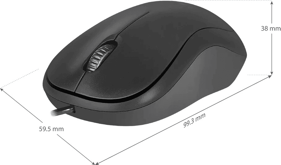 Проводная оптическая мышь Defender 52759 Patch MS-759 черный,3 кнопки,1000 dpi