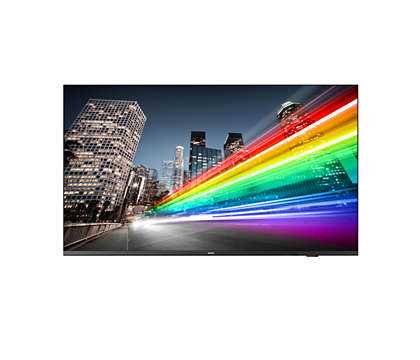Телевизор профессиональный 55'' 16:9 3840x2160(UHD 4K), 350 cd/m2, H178°/V178°, 1200:1, 3xHDMI, RJ-45,  2xUSB Type A, Speakers, WiFi, Android 9, 18/7, 3Y, Black