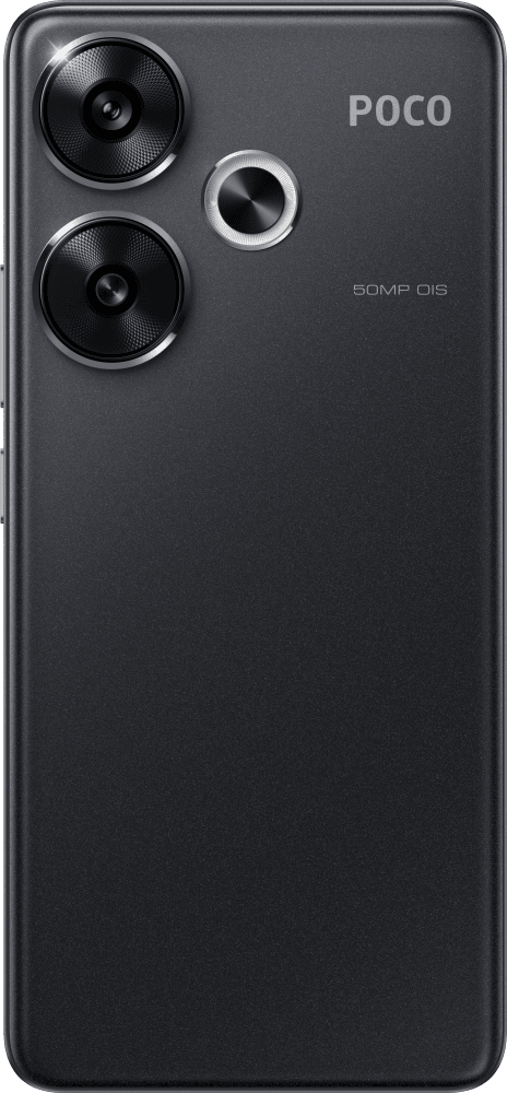 POCO F6 Black (24069PC21G), 16,9 cm (6.67") 20:9 2712 x 1220, 1x3.0 GHz Cortex-X4 + 4x2.8 GHz Cortex-A720 + 3x2.0 GHz Cortex-A520, 8 Core, 12 GB, 512 GB, 50 МП + 8 МП/20Mpix, 2 Sim, 2G, 3G, LTE, 5.3, WiFi 802.11 a/b/g/n/ac/ax, NFC, A-GPS, GALILEO, BEIDOU,