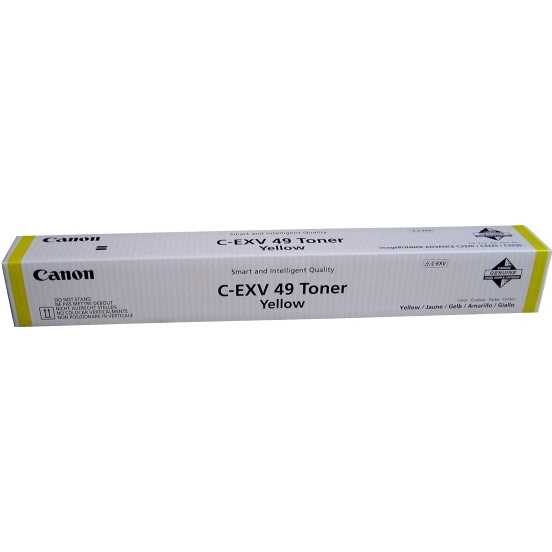 Тонер C-EXV 49 Yellow (желтый) для imageRunner Advance C33xx/C35xx/C37xx/C3822i/C3826i/C3830i/C3835i, (ISO 19000 стр)