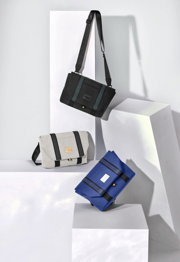 Сумка NINETYGO URBAN E-USING PLUS shoulder bag серый