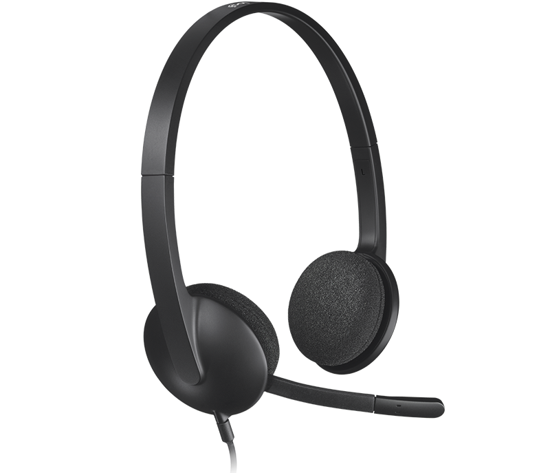 Гарнитура Logitech H340 (USB, кабель 1.8м) (арт. 981-000509, M/N: A-00044)