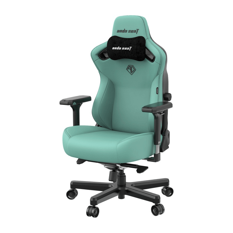 Кресло игровое Anda Seat Kaiser 3, цвет зелёный, размер L (120кг), материал ПВХ (модель AD12)