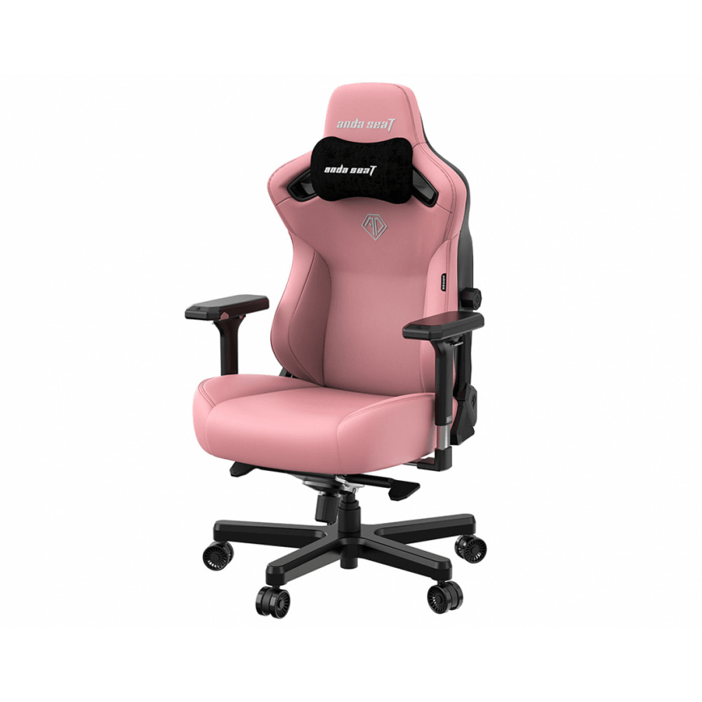 Кресло игровое Anda Seat Kaiser 3, цвет розовый, размер XL (180кг), материал ПВХ (модель AD12)