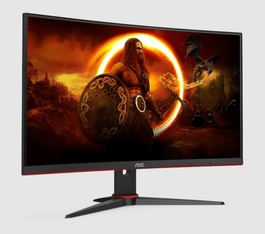 Монитор LCD 27'' 16:9 1920х1080(FHD) VA, Curved, nonGLARE, 165 Hz, 250 cd/m2, H178°/V178°, 4000:1, 80M:1, 16.7M, 4ms, VGA, 2xHDMI, DP, Tilt, Black, Red