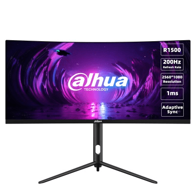 Монитор игровой 30'' 21:9 2560х1080(UW-UXGA) VA, Curved, 200 Hz, 250 cd/m2, 3000:1, 1ms, 2xHDMI, DP, Height adj, Tilt, 3Y, Black