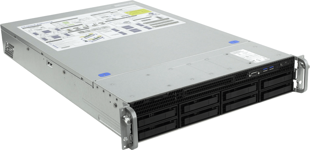 Сервер YADRO Экспресс Архив / 2U / 8xLFF/ 2 x Intel Xeon 4214R (2.4 GHz, 12 Cores, 16.5 MB Cache, 100 W) / 2x32 GB 2933 MHz / 2x10 TB HDD SAS 7.2k, 2x240 GB SSD SATA / RAID SAS/SATA 8i w BBU / 4x1 GbE  / 2x1300 W / Rails / 3Y War-ty 9x5