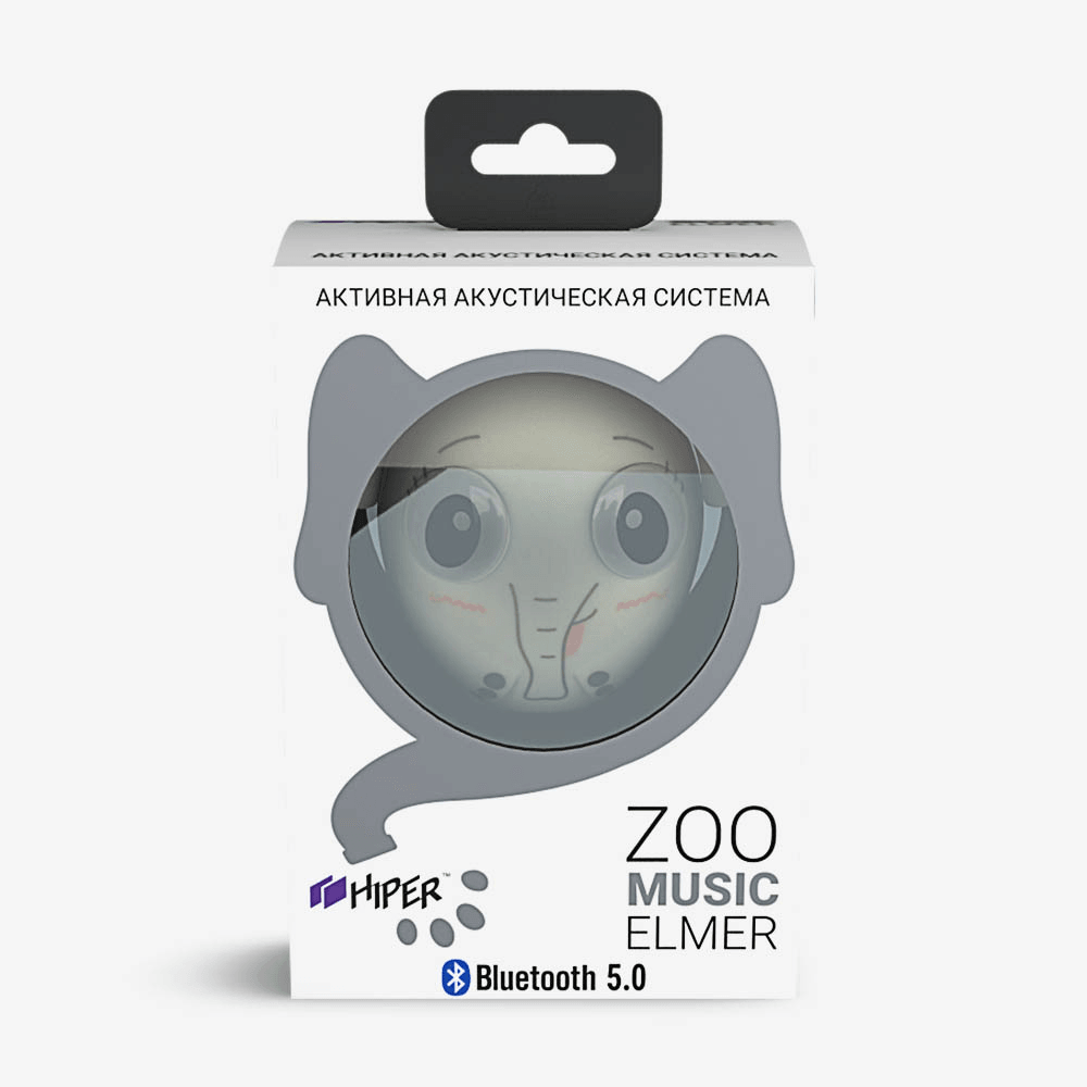Портативная акустическая система Bluetooth Speaker HIPER ZOO Music Elmer, Слон