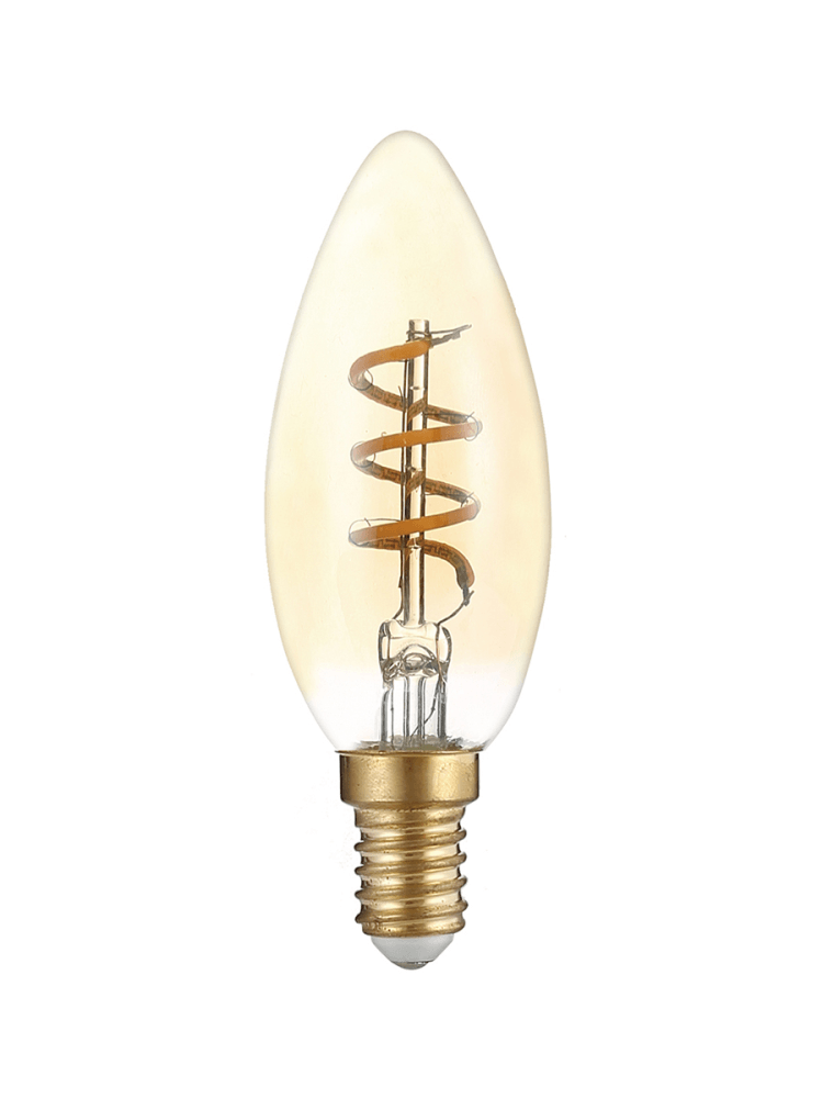 Лампочка HIPER LED FILAMENT FLEXIBLE CANDLE 5W 180Lm E14 2400K AMBER