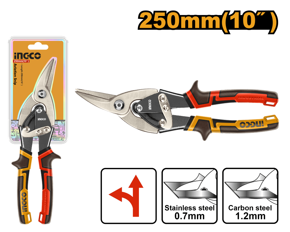 Ножницы по металлу - левые 250 мм INGCO HTSN0110L