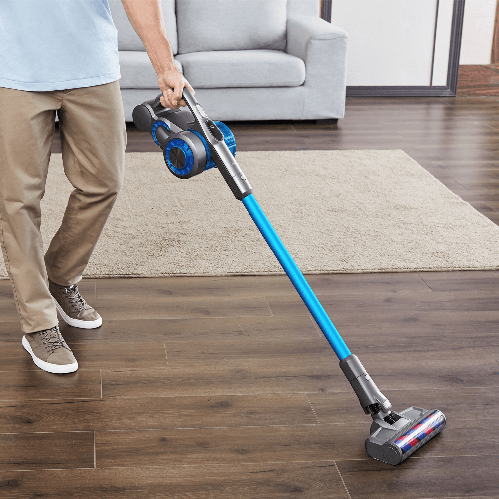 Пылесос вертикальный Jimmy Cordless Vacuum Cleaner JV85 Graphite+Blue с зарядной станцией и адаптером модели ZD24W300060U