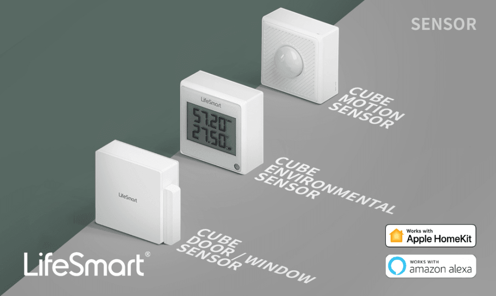 Комплект устройств LifeSmart  на напряжение 100-240В (умная станция, датчик движения,  датчик состояния окружающей среды, пульт,  датчик открывания двери) для управления умным домом Lifesmart Starter KIT (LS082WH, LS058WH, LS062WH, LS063WH, LS069WH)