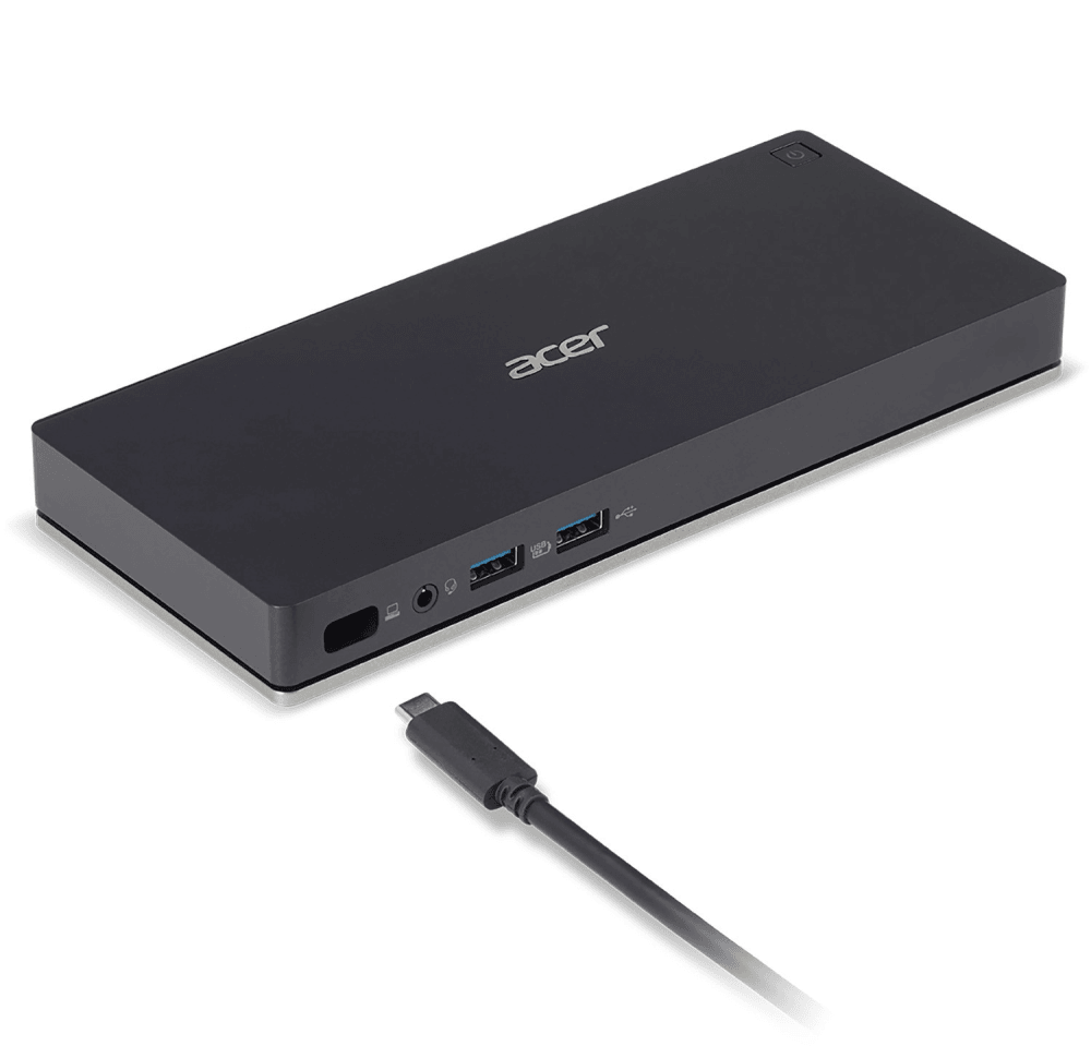 Acer USB Type-C DOCK II ADK810, 3xUSB3.2 G1 Type-A, USB3.2 G1 Type-C, 2xHDMI2.0, DP1.2, Ethernet 1Gbit, audio 3.5mm, power supply 135W