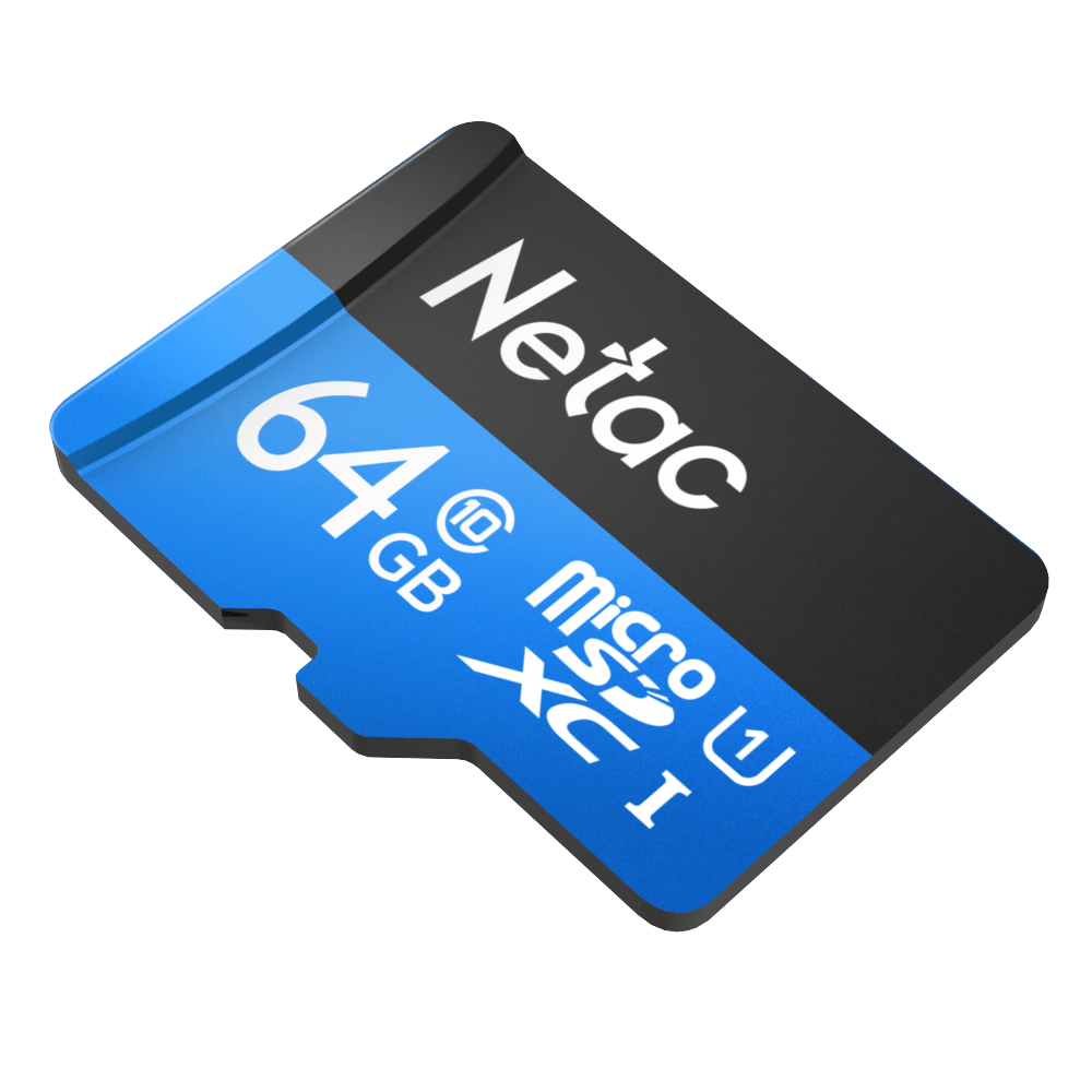 Карта памяти Netac MicroSD card P500 Standard 64GB, retail version card only