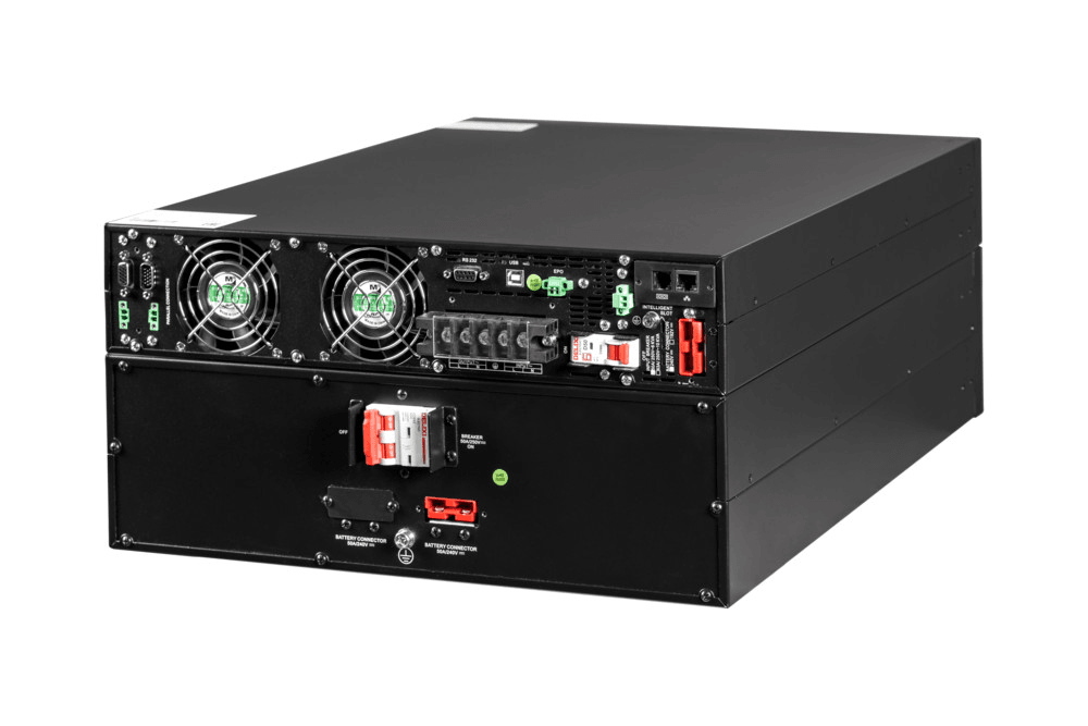 ИБП Smart-Save Online SRT Systeme Electric 8000 ВА, конвертируемый форм-фактор 5U, 230 В, 1:1, клеммный вход/выход, SmartSlot, LCD, USB HID, SNMP карта, параллельное резервирование, версия с возможностью увеличения времени автономии, 2 кор.