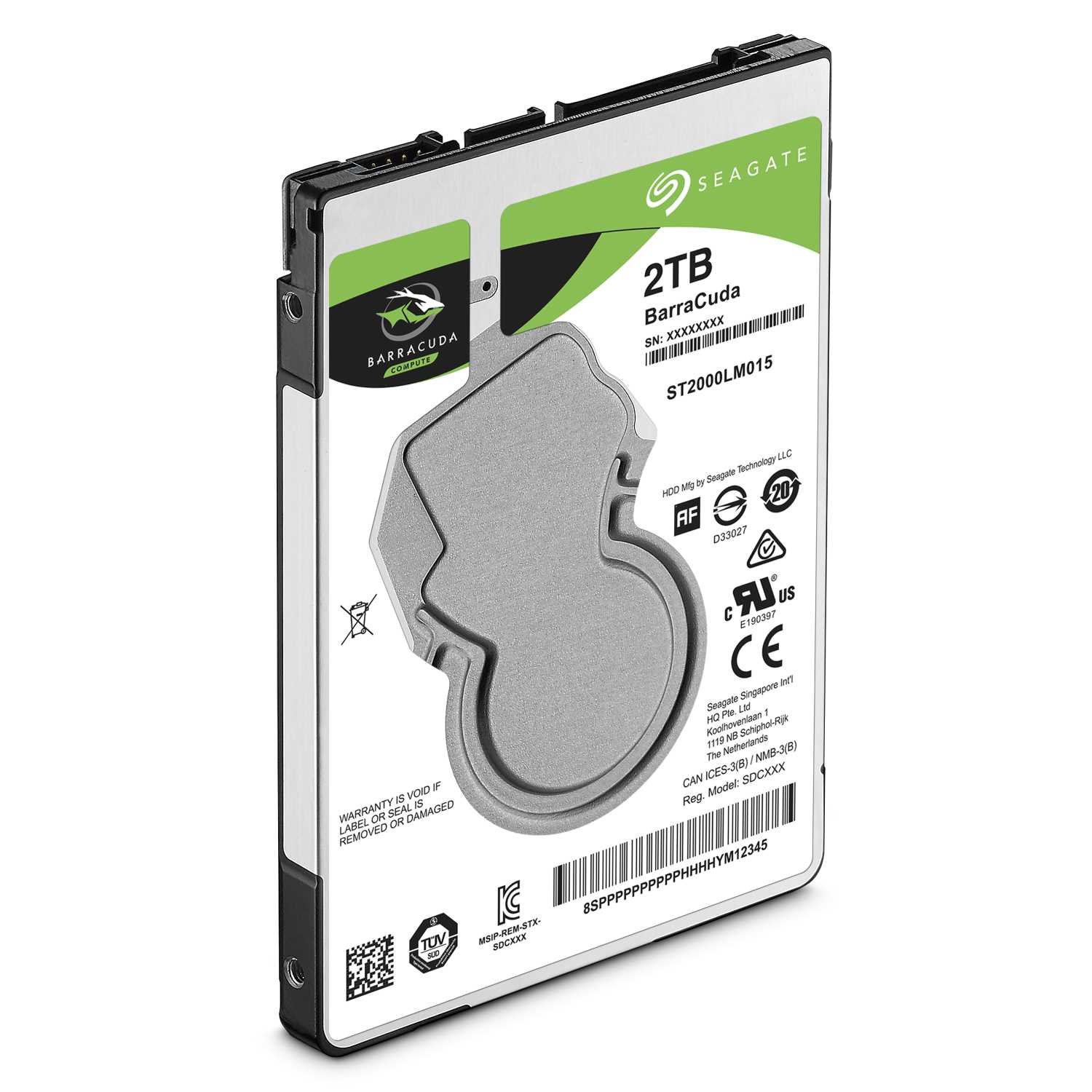Жесткий диск Seagate ST2000LM015 Barracuda 2TB, 2.5", 5400rpm, SATA3, 128MB, 7mm
