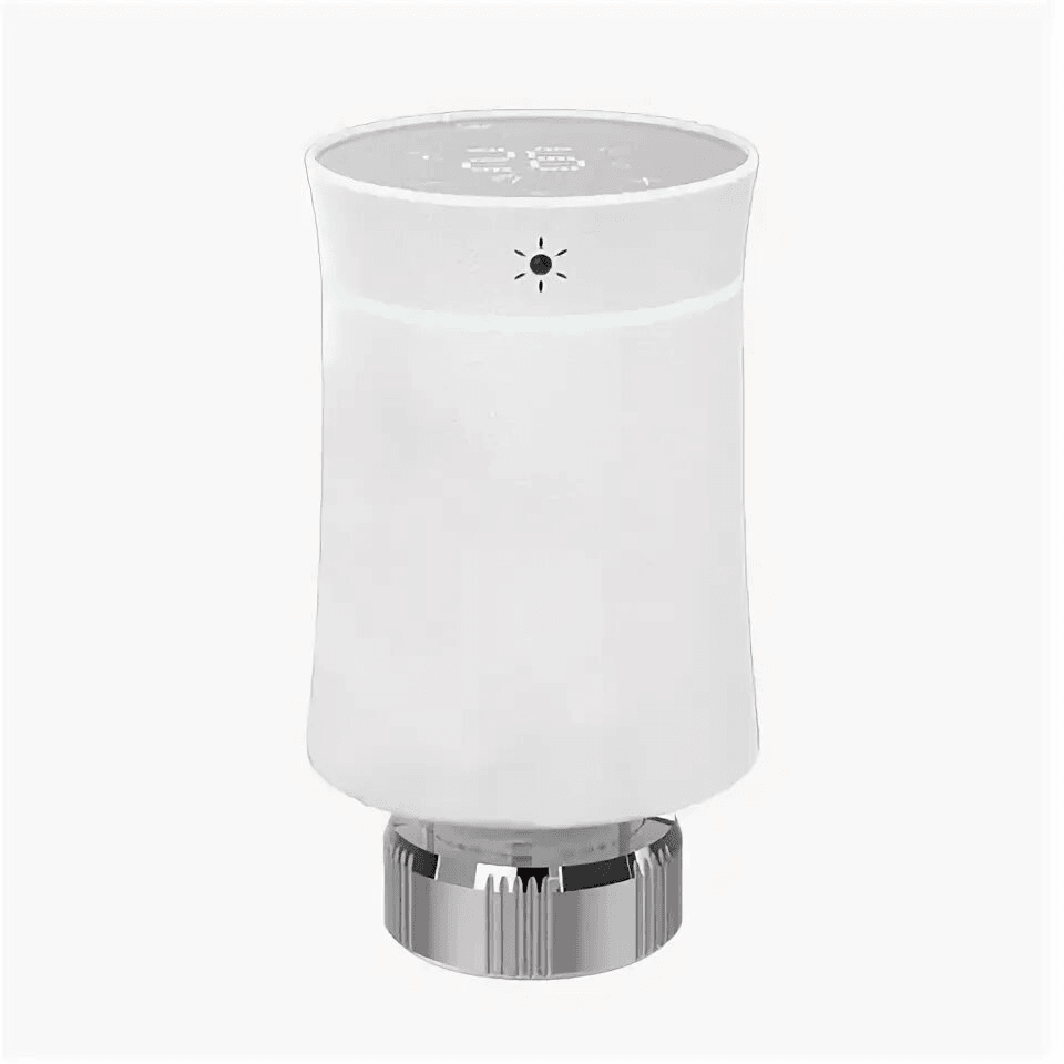 Терморегулятор для радиатора Moes ZigBee Smart Radiator Valve Thermostat белый модели ZTRV-BY-100