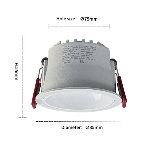 ZXS-GMSD-12 Светильник MSR MISSILER COB Antiglare waterproof spotlight