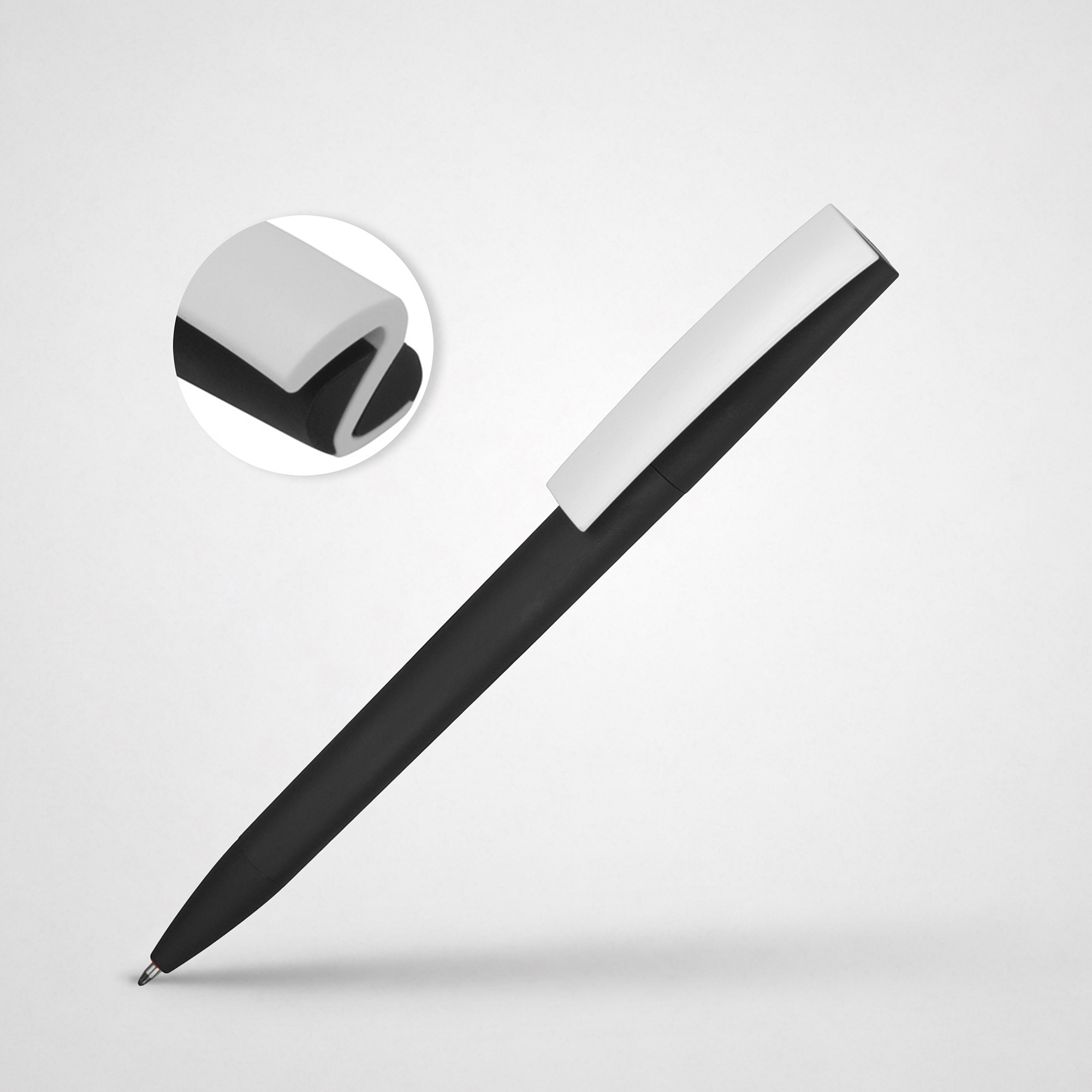 Ручка пластиковая soft-touch шариковая Zorro