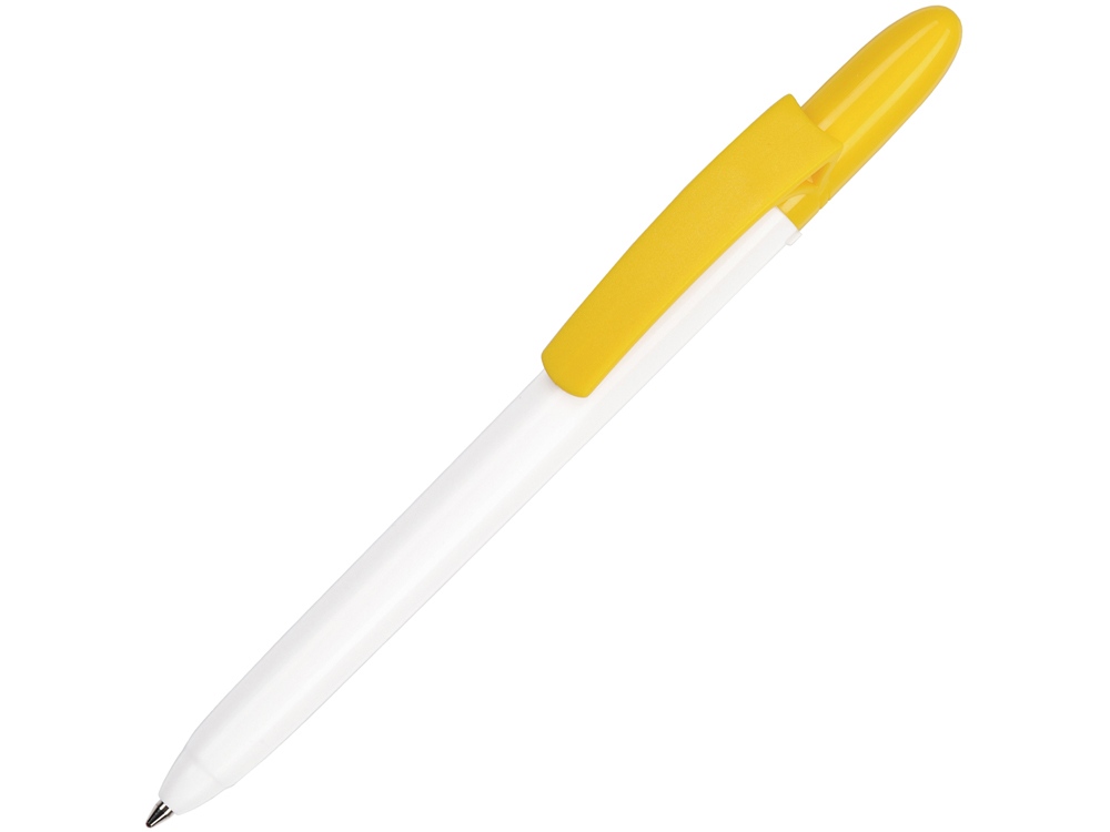 Шариковая ручка Fill White,  белый/желтый