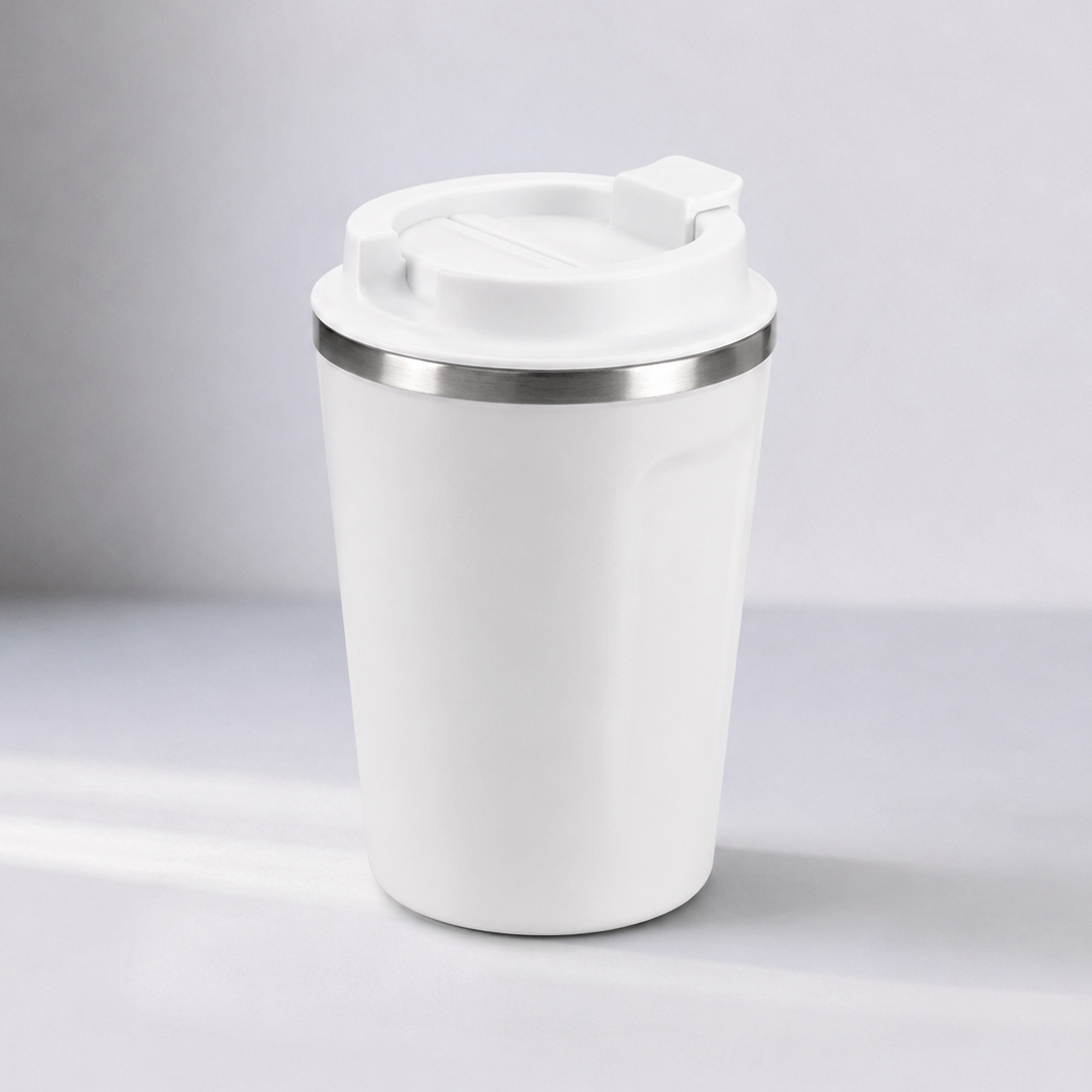 Термокружка CAFe COMPACT, 380 мл, белый