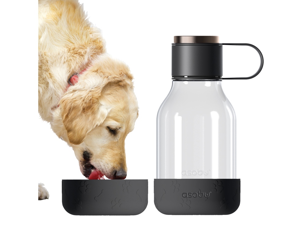 Бутылка для воды 2-в-1 Dog Bowl Bottle со съемной миской для питомцев, 1500 мл