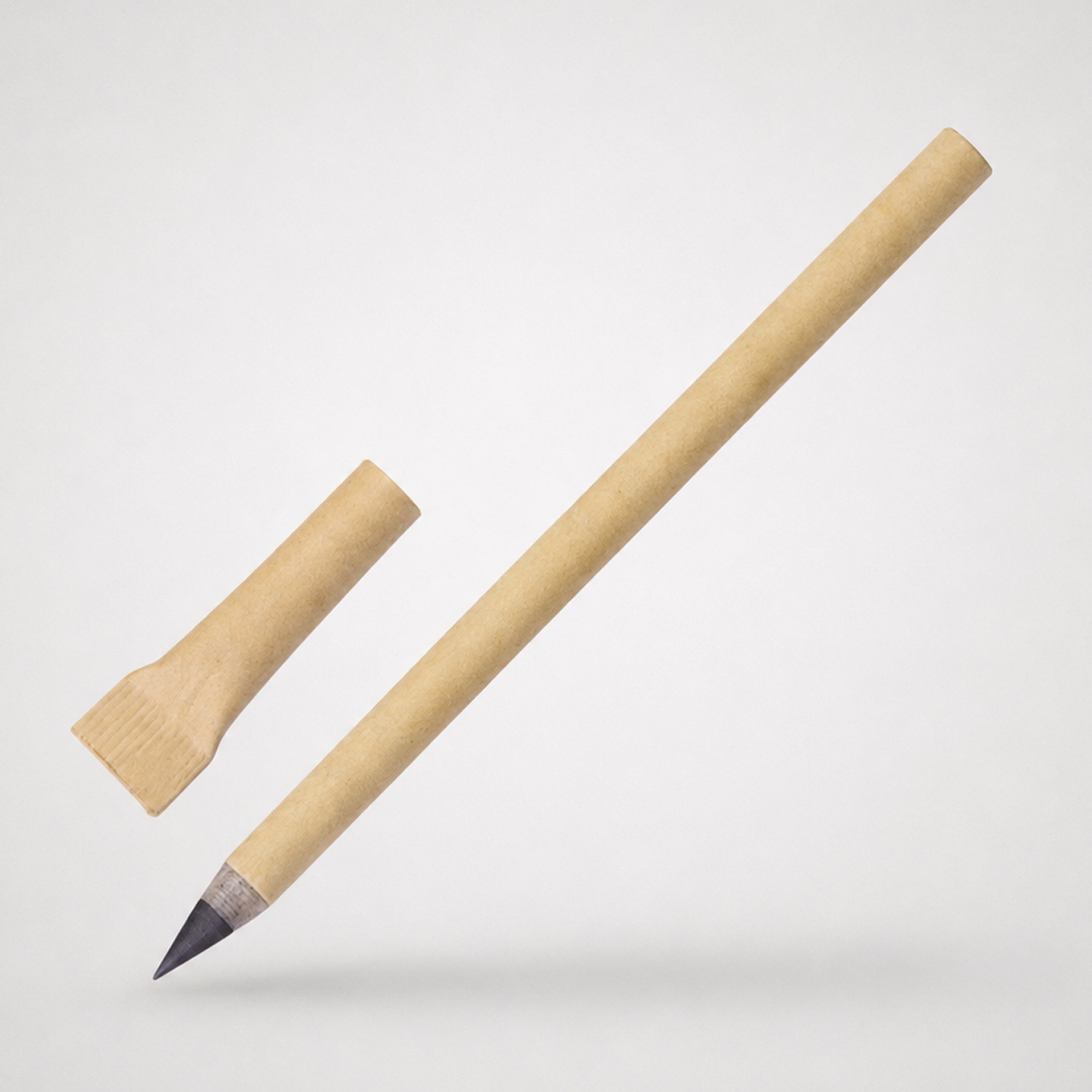 Вечный карандаш из переработанной бумаги Recycled pencil, натуральный