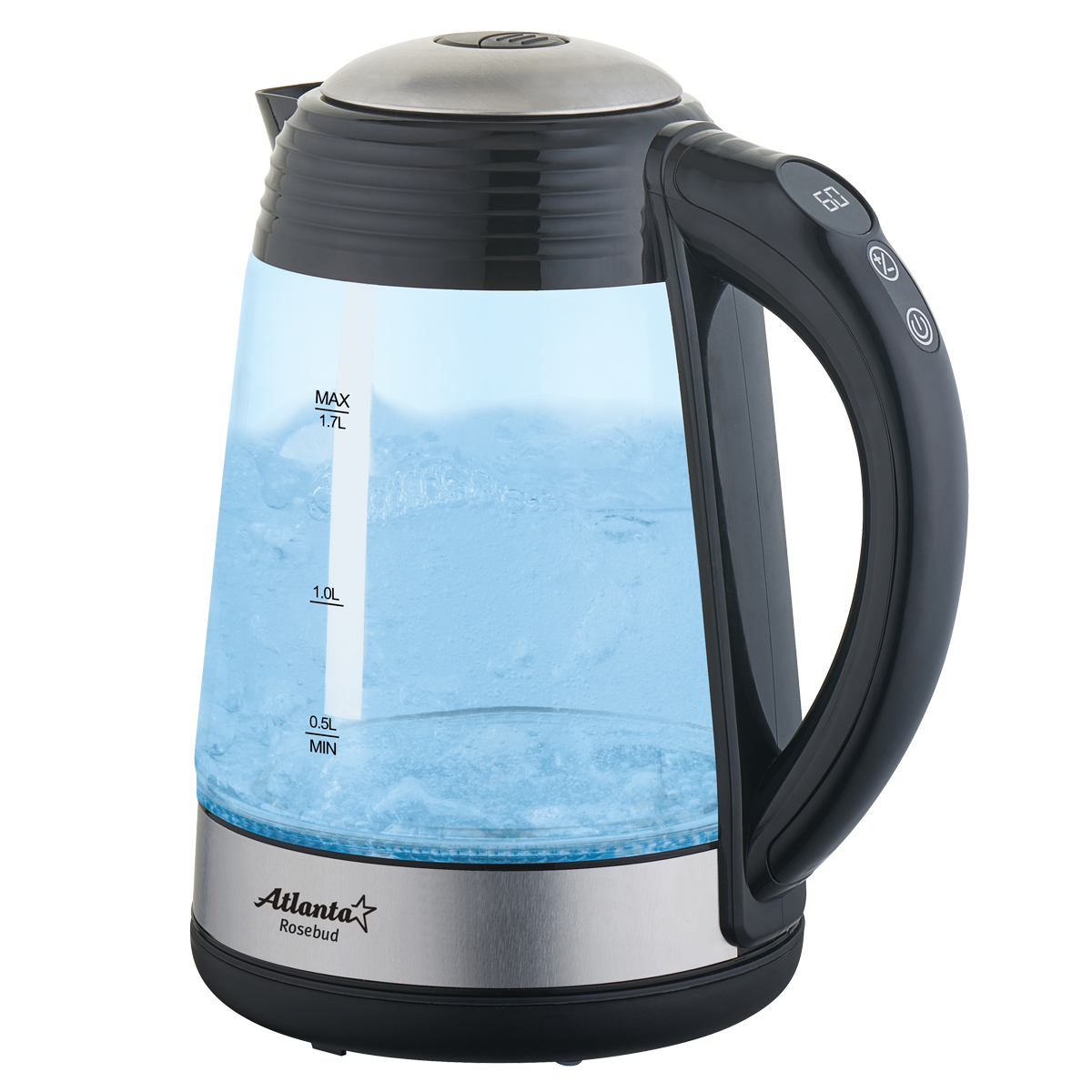 ATH-2535 (black) Чайник стеклянный электрический