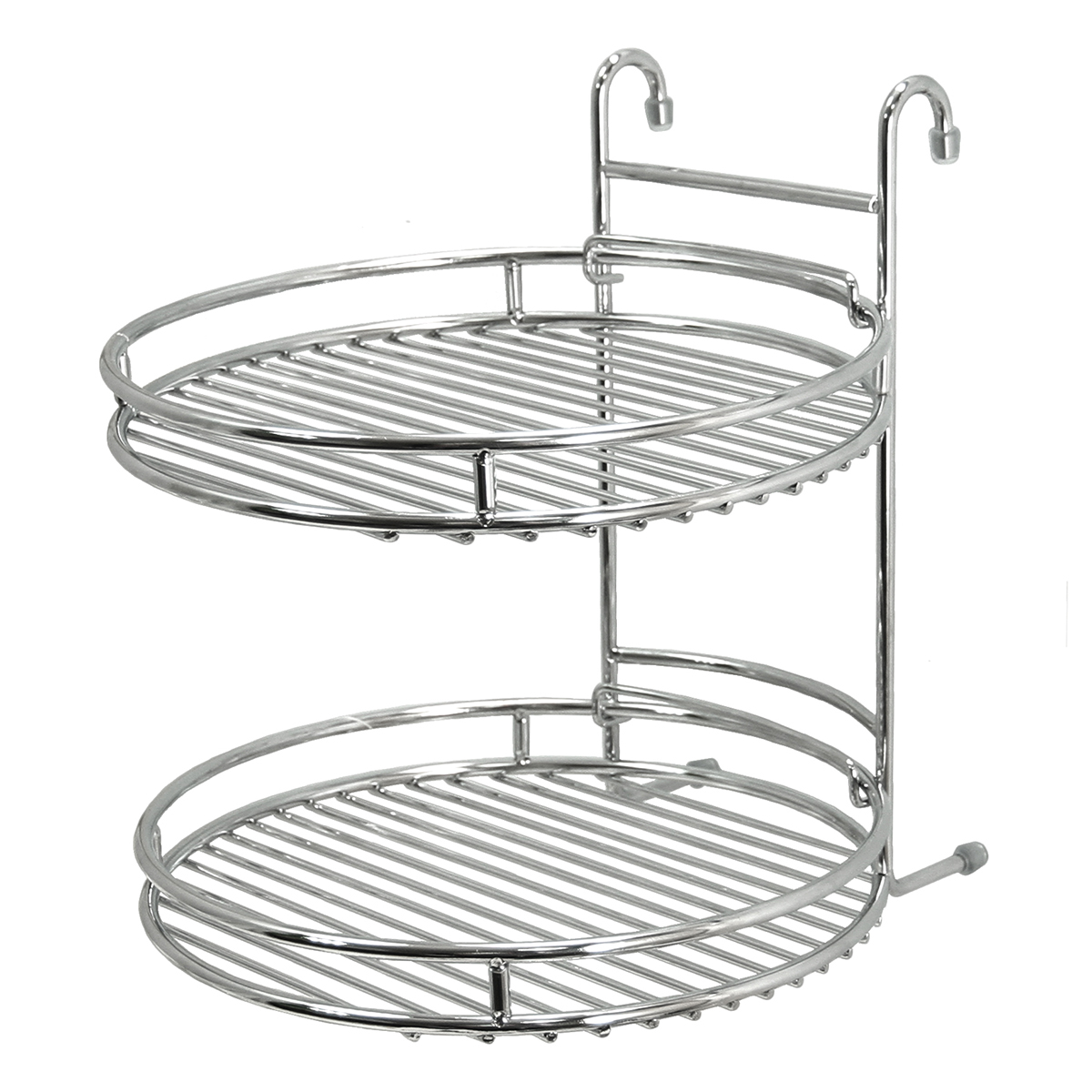 P280042 Railing Полка на рейлинг овальная, 2 яруса
