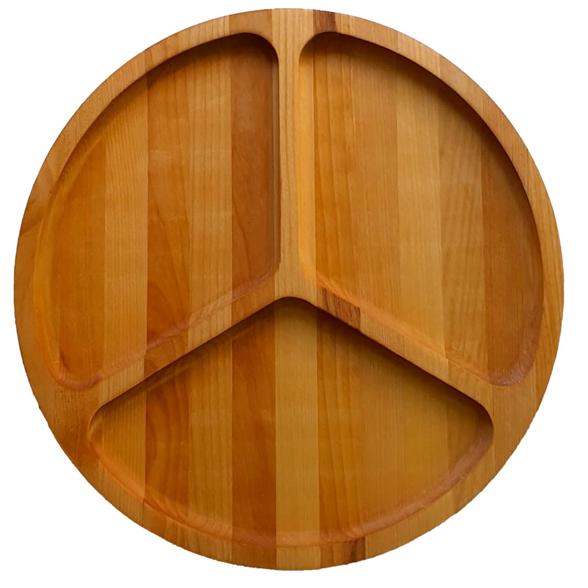 370621m Менажница "Мерседес" 25х25х1,8 см, массив берёзы