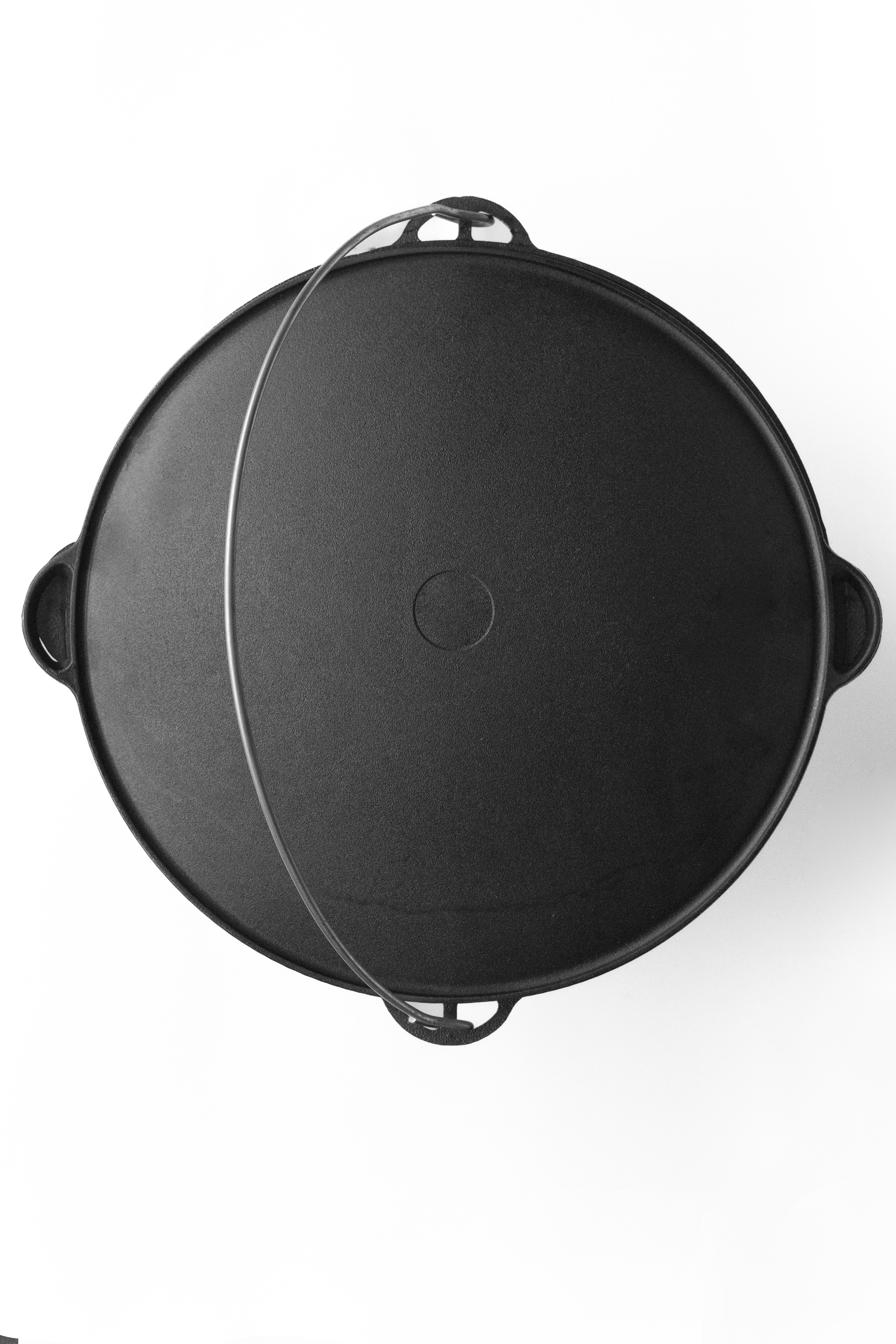 1612-4 Казан 12 л, чугунный, с крышкой сковородой 40 см