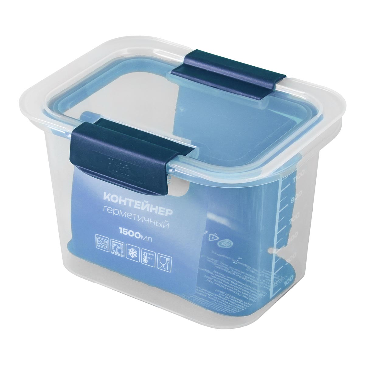 RUS-575061 Контейнер пластиковый, 1500 мл