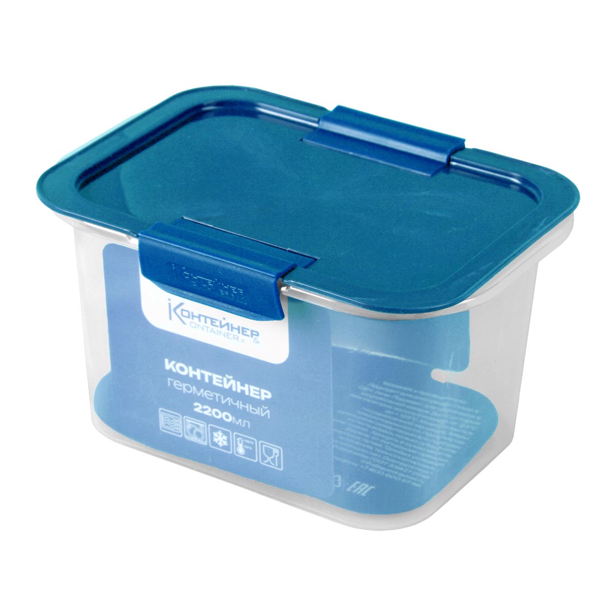 RUS-575064 Контейнер пластиковый,  2200 мл