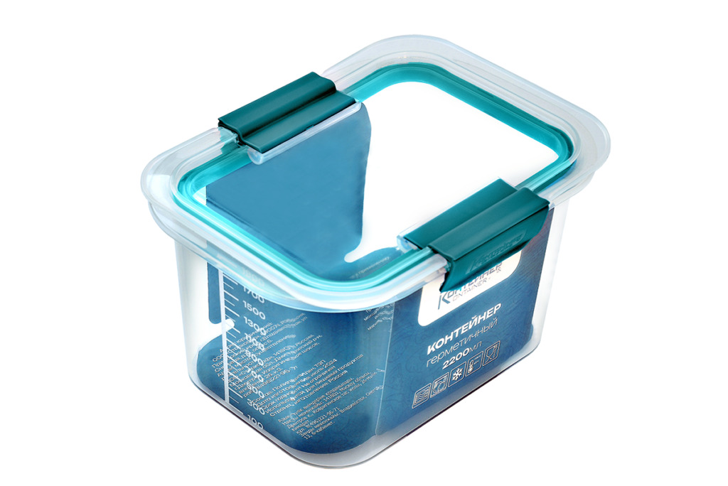 RUS-575064 Контейнер пластиковый,  2200 мл