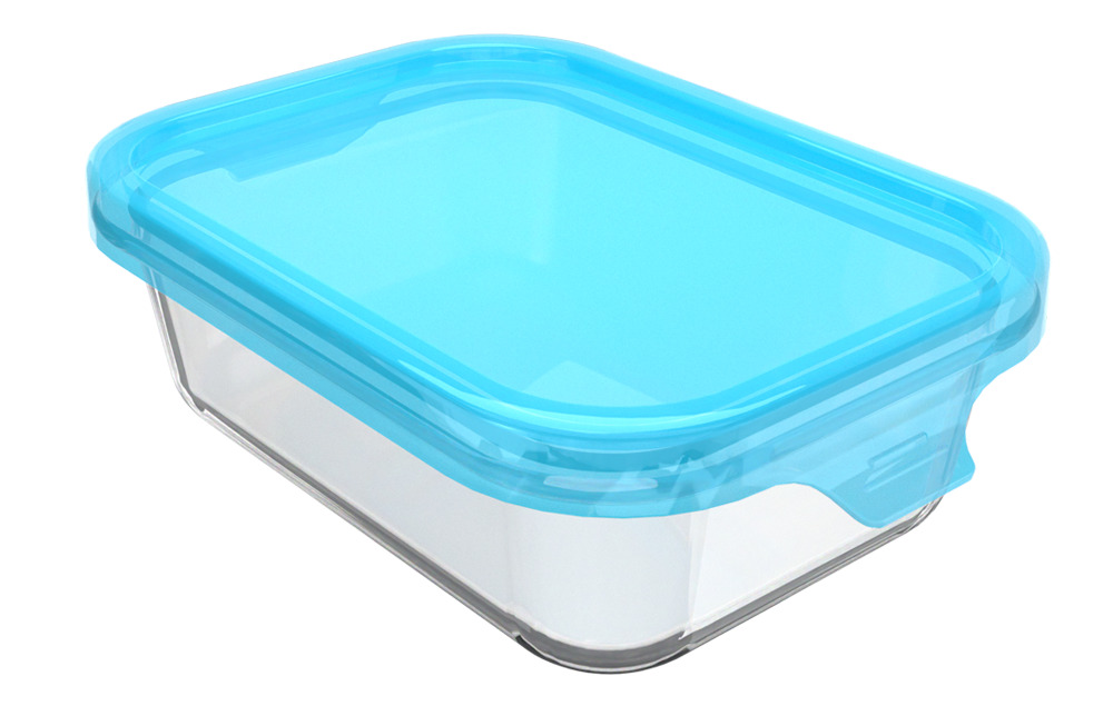 RUS-575067 Контейнер стекло прямоугольный 1,4 л