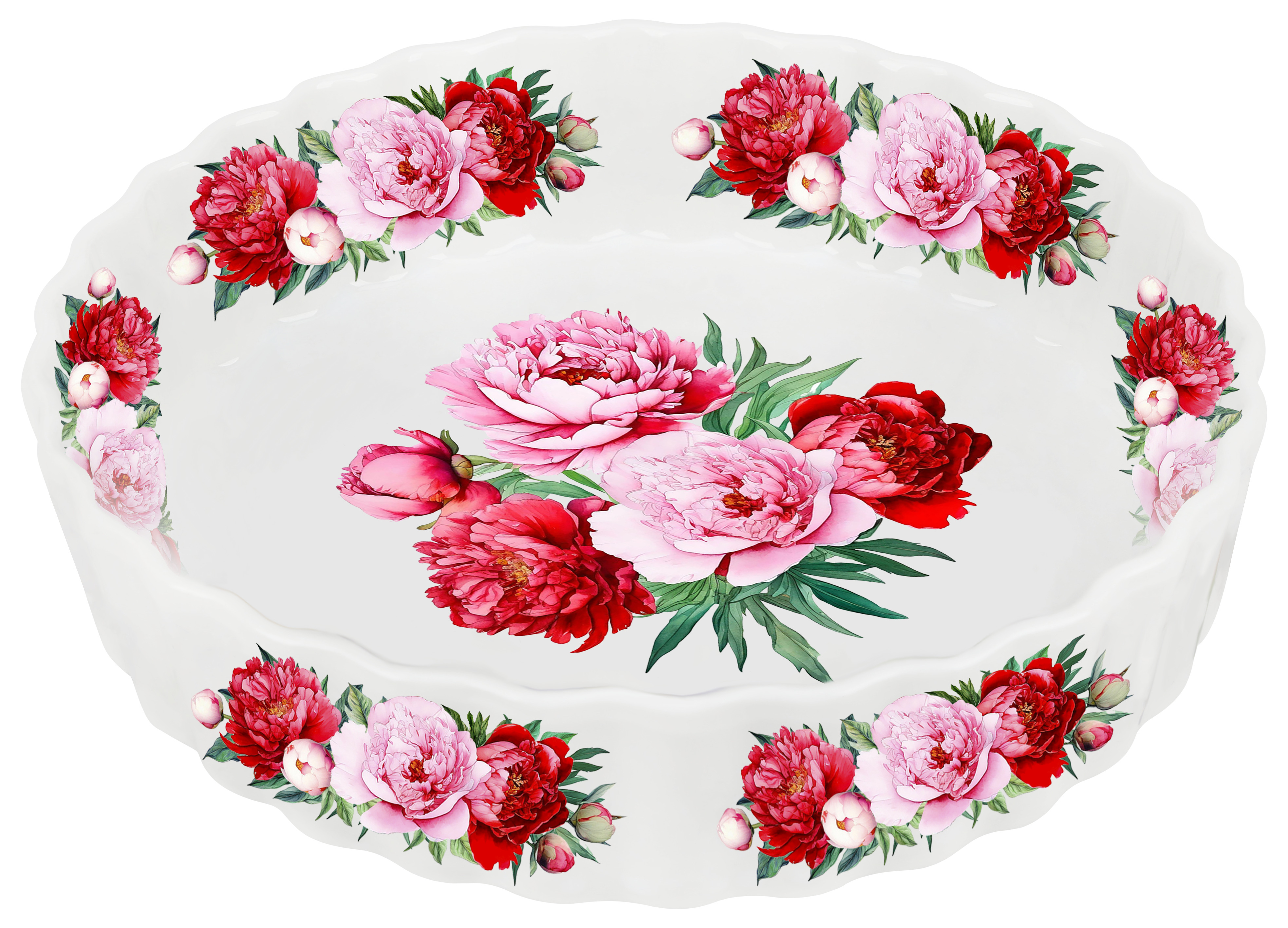 P035119 Peonies Блюдо круглое