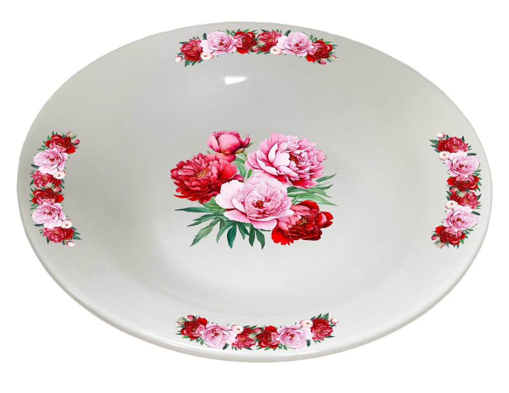 P300019 Peonies Набор тарелок для супа 23 см, 4 шт,