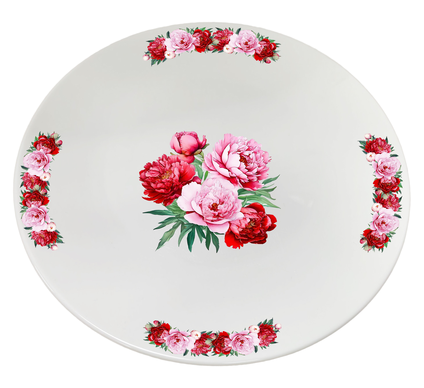 P300029 Peonies Набор обеденных тарелок 27 см, 4 шт,