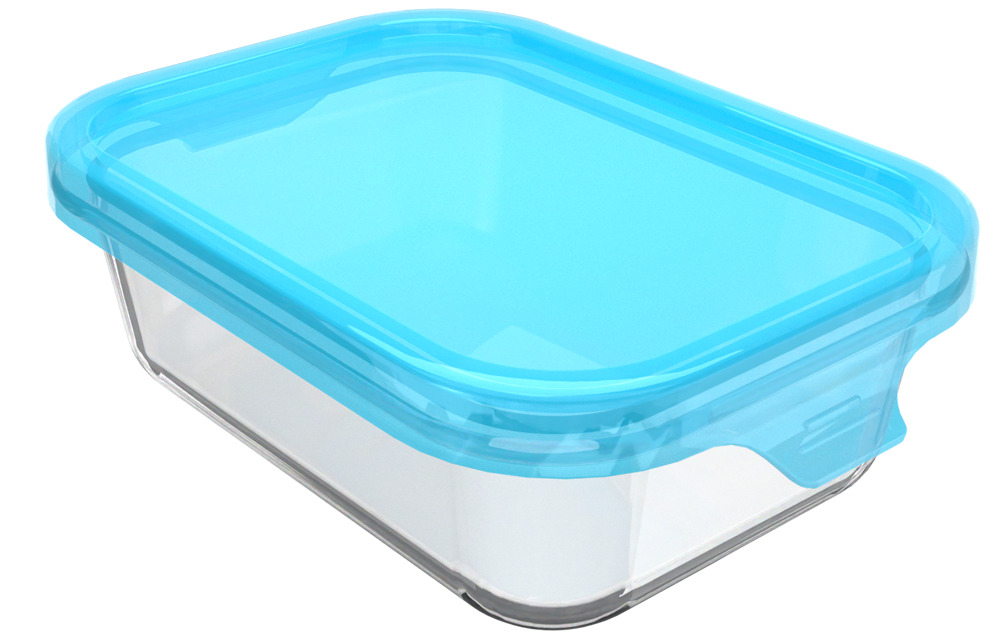 RUS-575068 Контейнер стекло прямоугольный 1.5 л