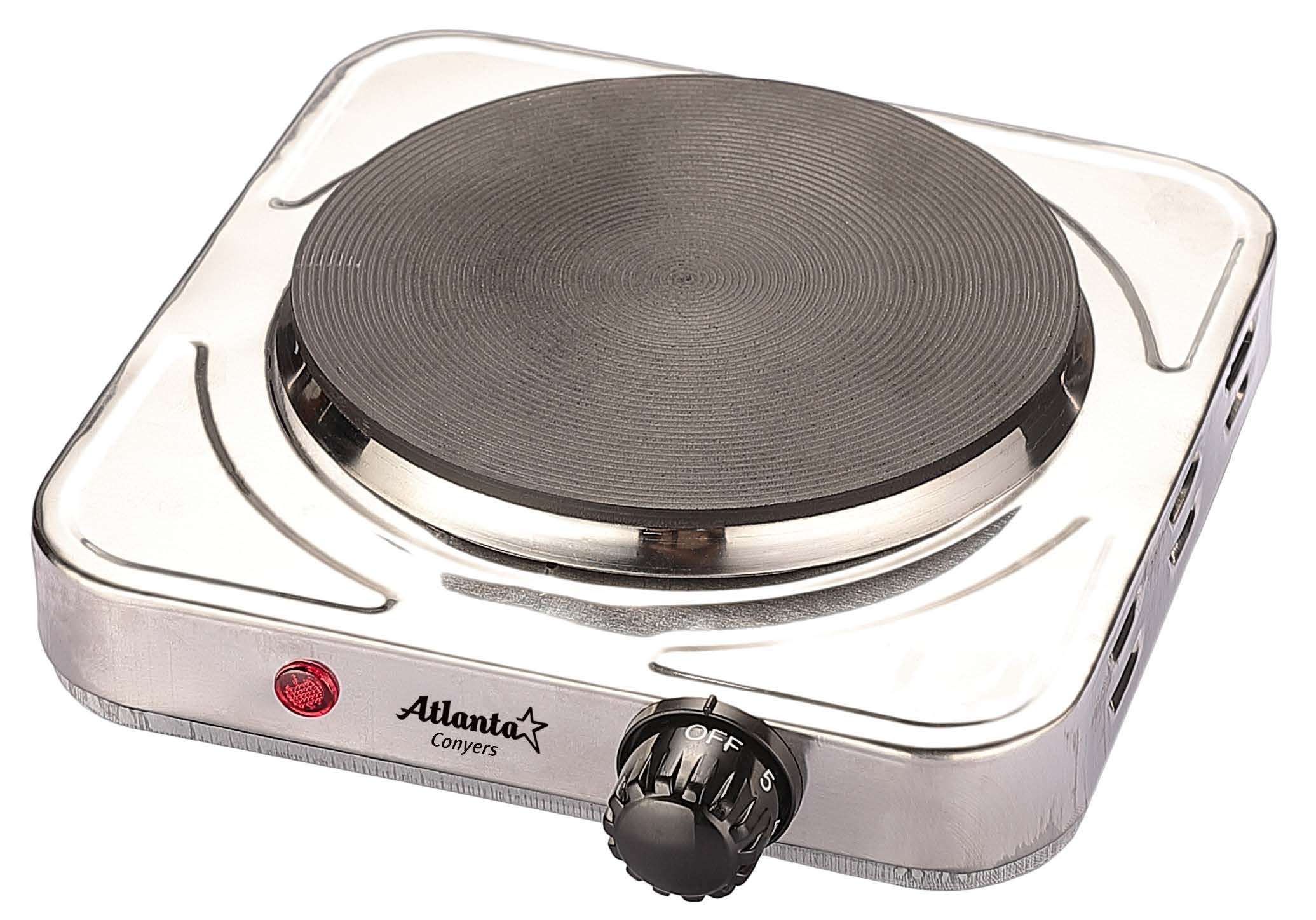 ATH-1736 (silver) Электроплитка одноконфорочная