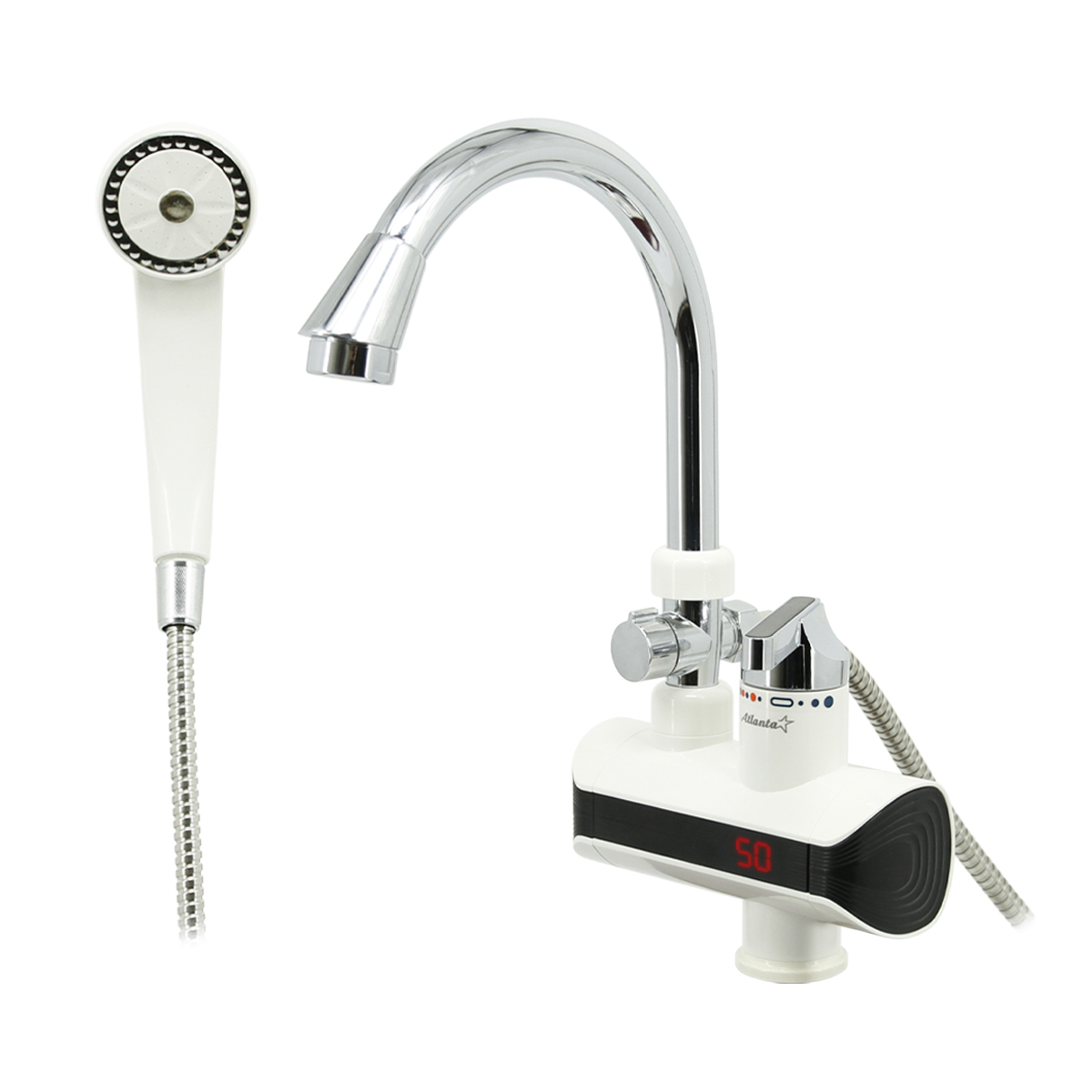 ATH-7434 (white) Водонагреватель с душем