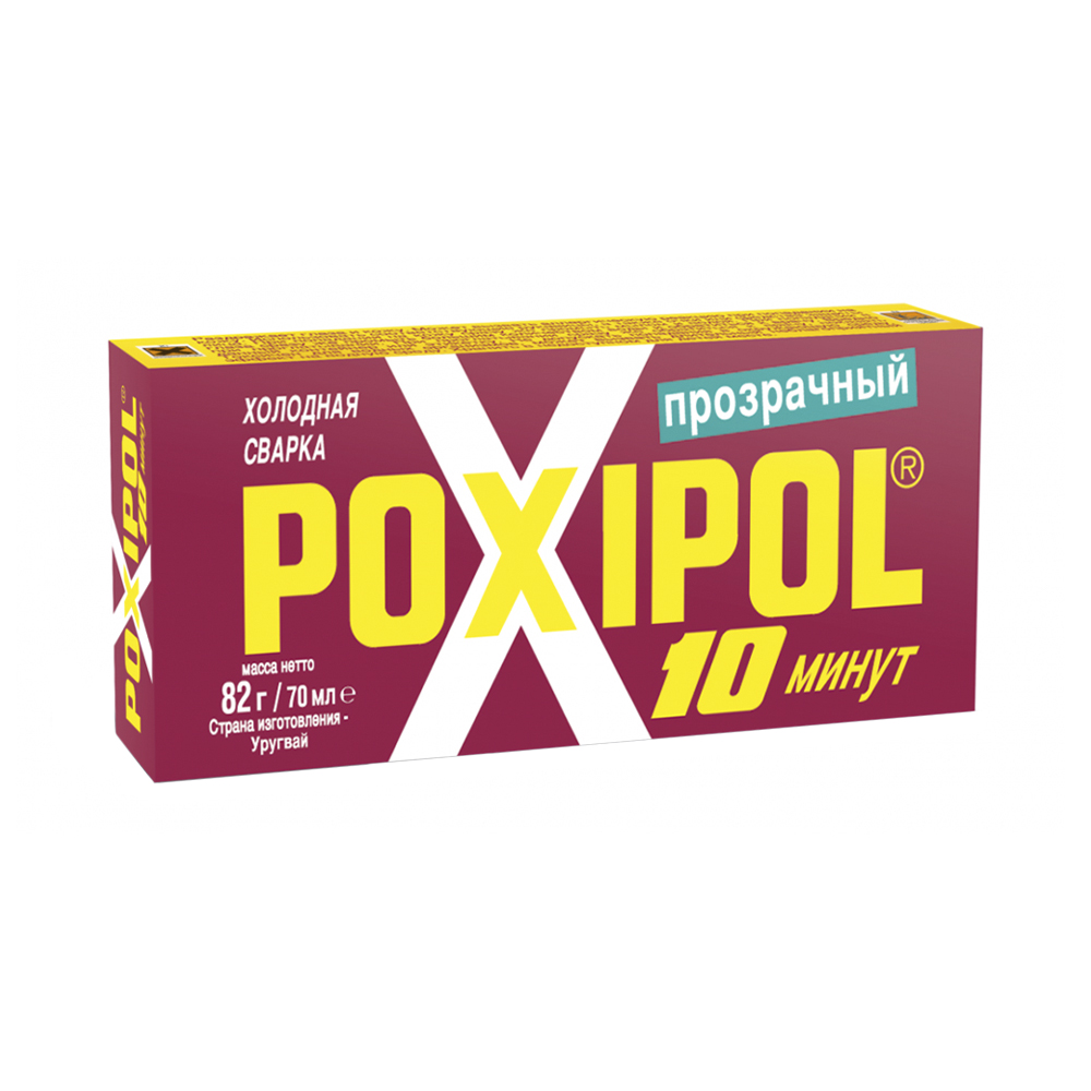 КЛЕЙ "POXIPOL" ПРОЗРАЧНЫЙ 14 МЛ (6/60/240) КРАСНАЯ ЭТИКЕТКА 